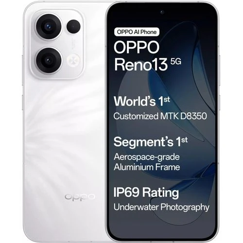 Oppo Reno 13 5G - 6.59" (512GB/12GB) Dual SIM, Fingerprint, 5600mAh - White